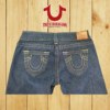 True Religion Jeans Women Size 28 Bobby Style Made in USA Yellow Button Bootcut - Image 5