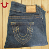 True Religion Jeans Women Size 28 Bobby Style Made in USA Yellow Button Bootcut - Image 9